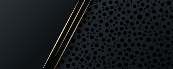 Luxury black and gold background 