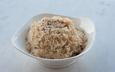 brown rice with black sesame