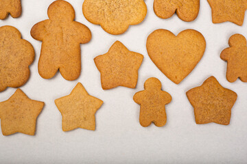 Gingerbread cookie background