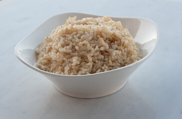 bowl of brown rice