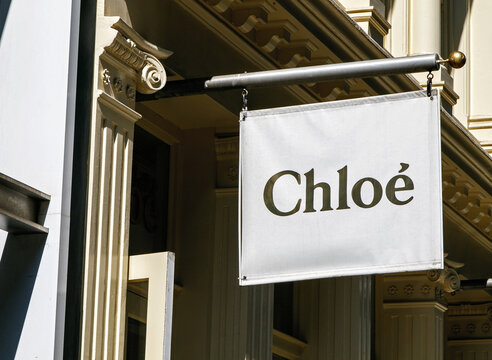 Chloe banner above their store in SoHo.