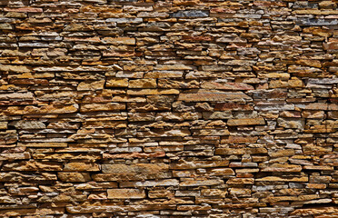 Ancient stone wall, Ouro Preto, Brazil