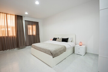 Interior design of bedroom in house