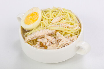 Japanese cuisine - Ramen soup with chicken