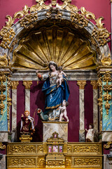 Virgen del Socorro, German Lopez Mejia, siglo XVIII, iglesia de San Ildefonso, iglesia de los jesuitas, Toledo, Castilla-La Mancha, Spain