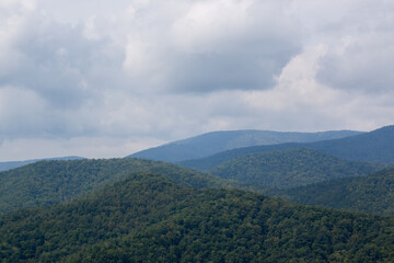 Distant mountains with sky