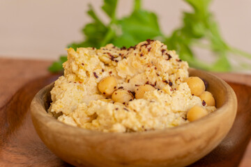 hummus, chickpea puree cream, Spain