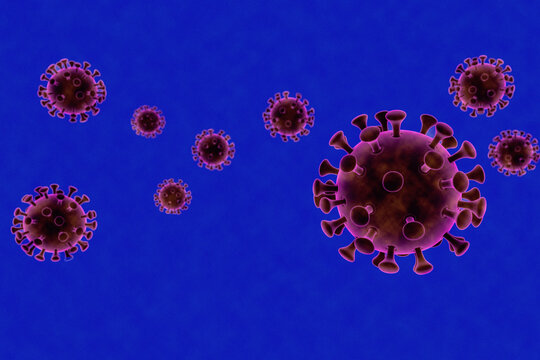 virus infeccioso coronavirus 3d
