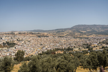 Fototapeta na wymiar Panoramic view of Fes