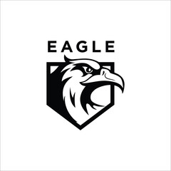 eagle logo design silhouette vector