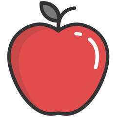 
A healthy nutritious diet symbol, apple
