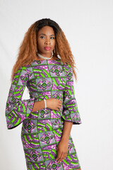 Beautiful Black woman looking pensive