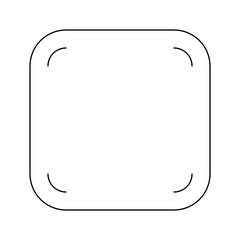Obraz premium vector icon of button