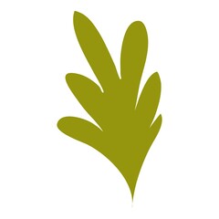 Green farm parsley icon. Cartoon and flat of green farm parsley vector icon for web design isolated on white background