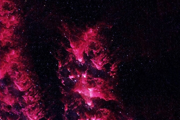 Red galaxy in deep space. Elements of this image furnished by NASA
