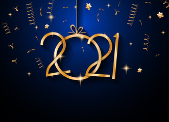 2021 Happy New Year Background