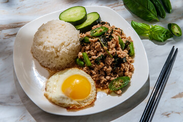 Stirfried Thai Basil Pork