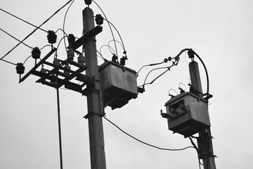 The point of commercial electricity accounting is black and white photo