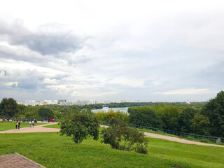 Fototapeta na wymiar view of Kolomenskoye park in Moscow, Russia