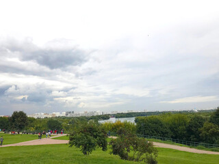 view of Kolomenskoye park in Moscow, Russia