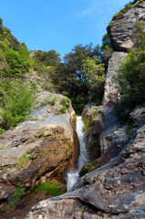 Bucatoggio canyon in Upper Corsica mountain