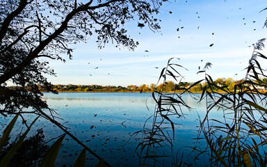 Fototapeta premium jesień nad wodą