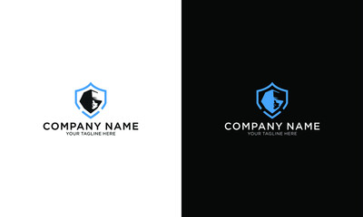 People Security logo design. Child and family insurance vector icon. Care and protection illustration. People on shield, guard, security.