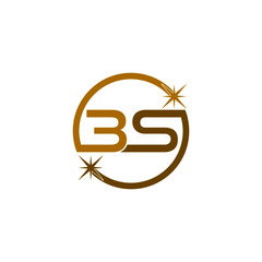 Letter 3S Logo isolated on white background
