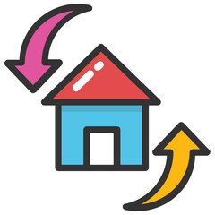 
A housing project by construction company, same layout 
