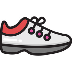 
Flat vector icon design of sneakers, sport shoe
