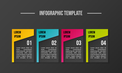 Business infographic template. Flowchart. Vector