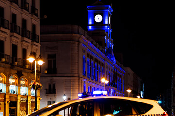 Police monitoring the alarm status by Covid19