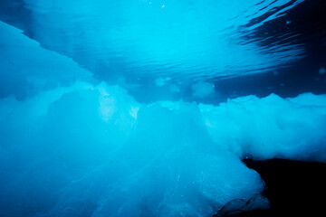 Underwater Sea Ice, Svalbard, Norway