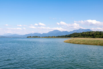 Chiemsee lake in Bavaria, Germany