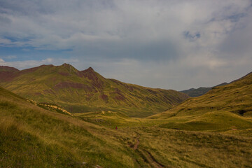 Summer mountain landscape near Aguas Tuertas and Ibon De Estanes, Pyrenees, Spain