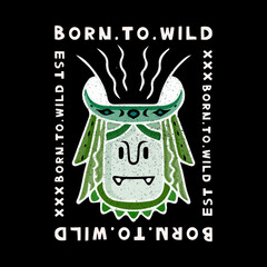 ancient head character design graphic. illustration for poster, logo, sticker, or apparel merchandise.