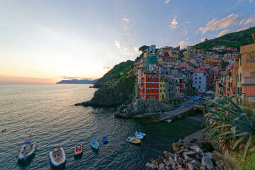 Italien - Cinque Terre - Riomaggiore - Sonnenuntergang