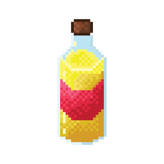 Oil pixel art. Vegetable oil for cooking.