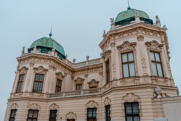 Fototapeta na wymiar Vienna architecture in winter