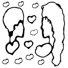 cupid, valentine's day, lovers day, a gift for valentine's day, a balloon in the form of a heart, hearts, broken heart, glasses in the form of hearts, love, a pair of lovers, a key opening a heart, pa