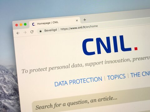 Paris, France - October 3, 2018: Website of The France National Commission on Informatics and Liberty (France: Commission nationale de l'informatique et des libert&eacute;s or CNIL).