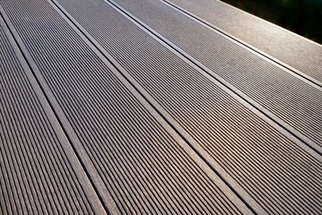 Deck planks of wpc composite material
