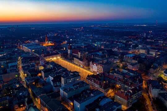 Aerial view of the city of Bytom. © Daniel Jędzura