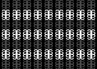 Alphabet lettering a pattern for wallpaper decoration black and white
