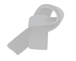 Grey modern  scarf. vector illustration