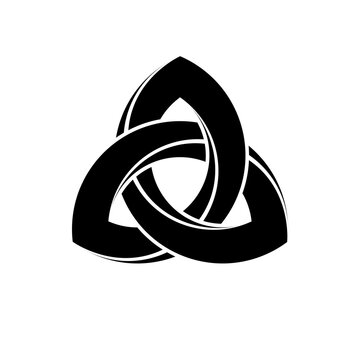 Trinity Triquetra Triskelion abstract sign illustration