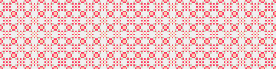 Fototapeta premium Abstract Cross Pattern Dots Logo generative computational art illustration