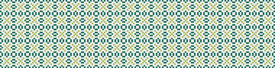 Fototapeta premium Abstract Cross Pattern Dots Logo generative computational art illustration