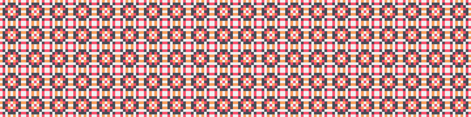 Abstract Cross Pattern Dots Logo generative computational art illustration