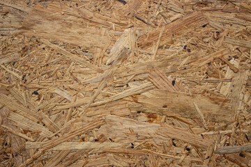 Wooden shield knocked down from planks